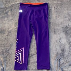 Purple Under Armour Crop Leggings